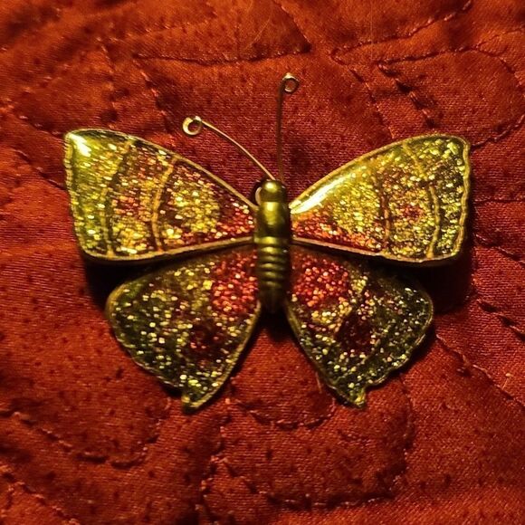 Vintage sparkle butterfly brooch - Picture 3 of 7